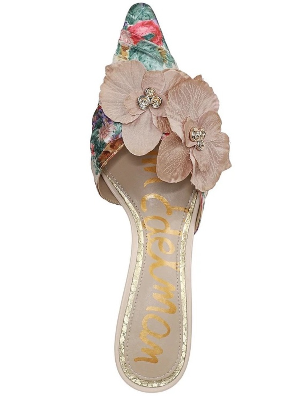 NWT Sam Edelman Bella Rose Floral Kitten Heel - Picture 4 of 7